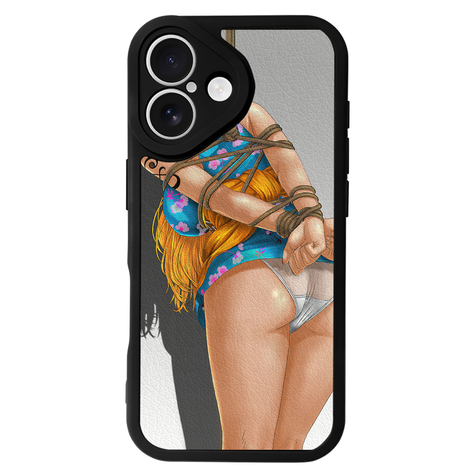 （画像用） ワンピース ONE PIECE 【iPhone 16シリーズ対応】シリコンスマホケース（レザー調） 材質：シリコン